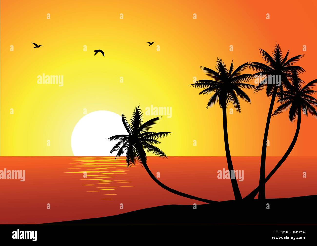 Tropical beach background Stock Vector Image & Art - Alamy