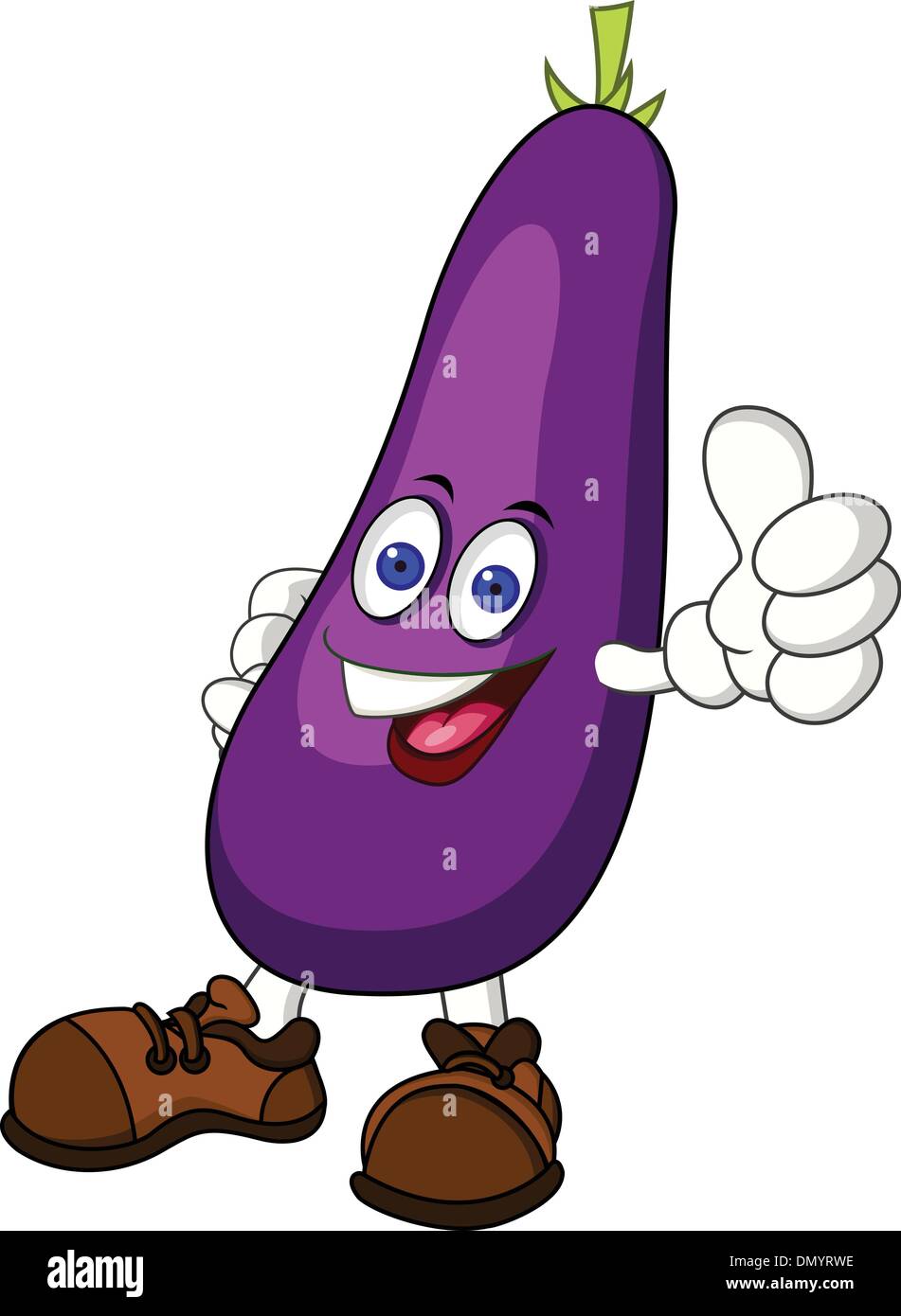 Eggplant cartoon character hi-res stock photography and images - Alamy