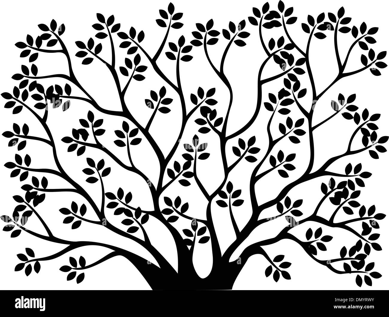 Tree silhouette Stock Vector Image & Art - Alamy