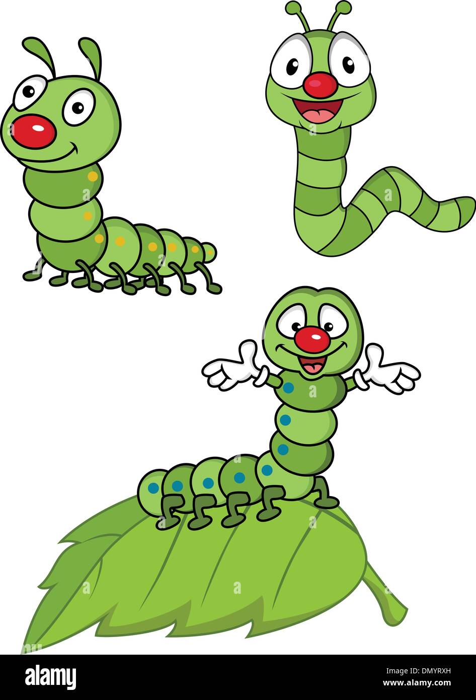 Larva cartoon Character Stock Vector Image & Art - Alamy