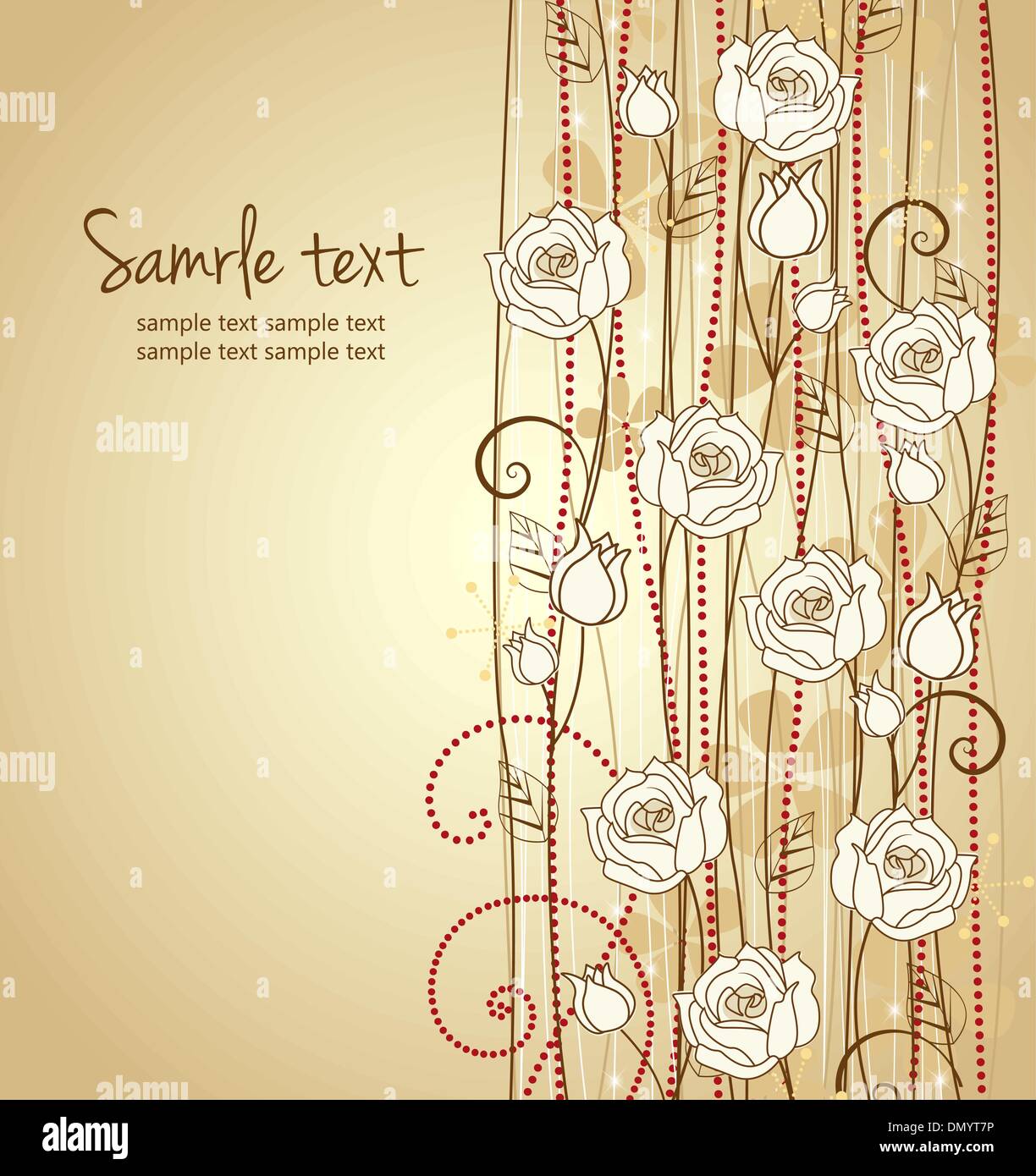 Love romance border roses illustration hi-res stock photography and ...