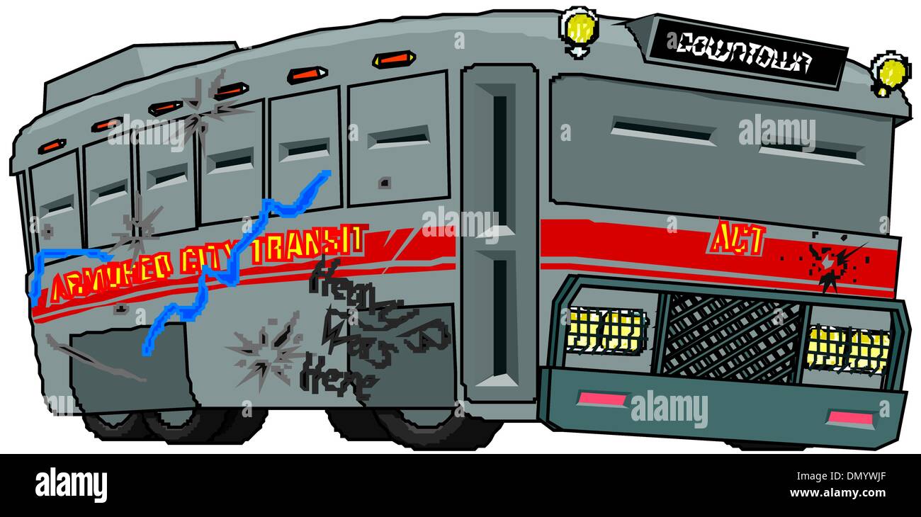 Modern Bus Stock Vector