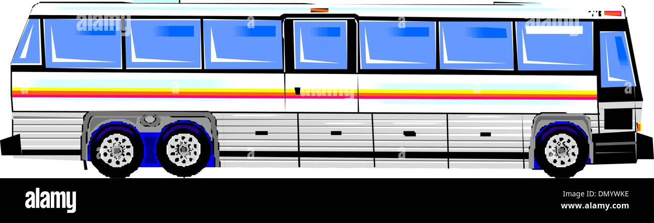 Modern Bus Stock Vector
