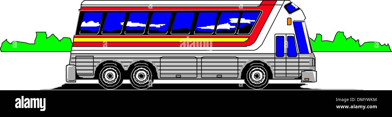 Modern Bus Stock Vector