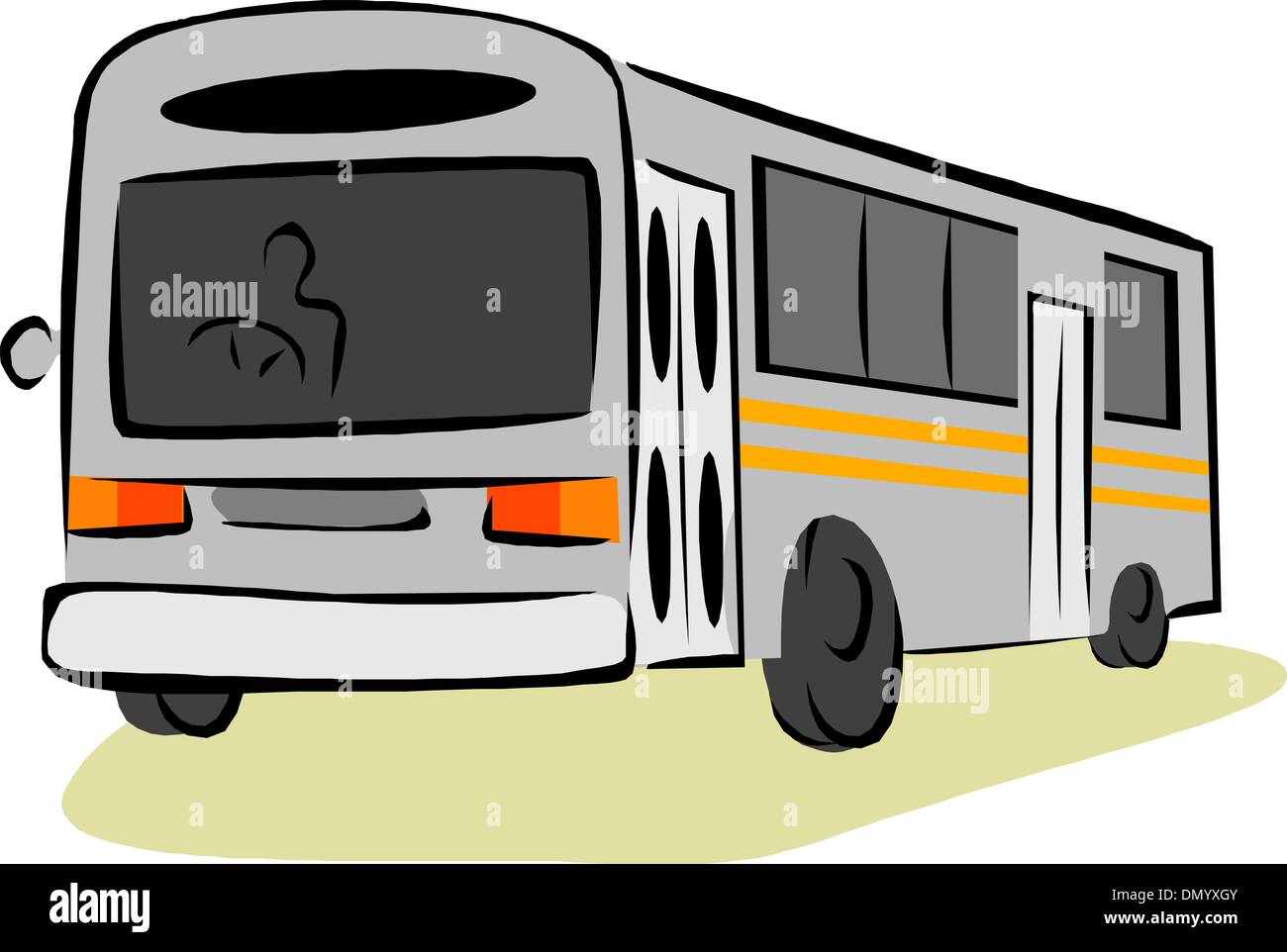 Rear entrance bus Stock Vector Images - Alamy