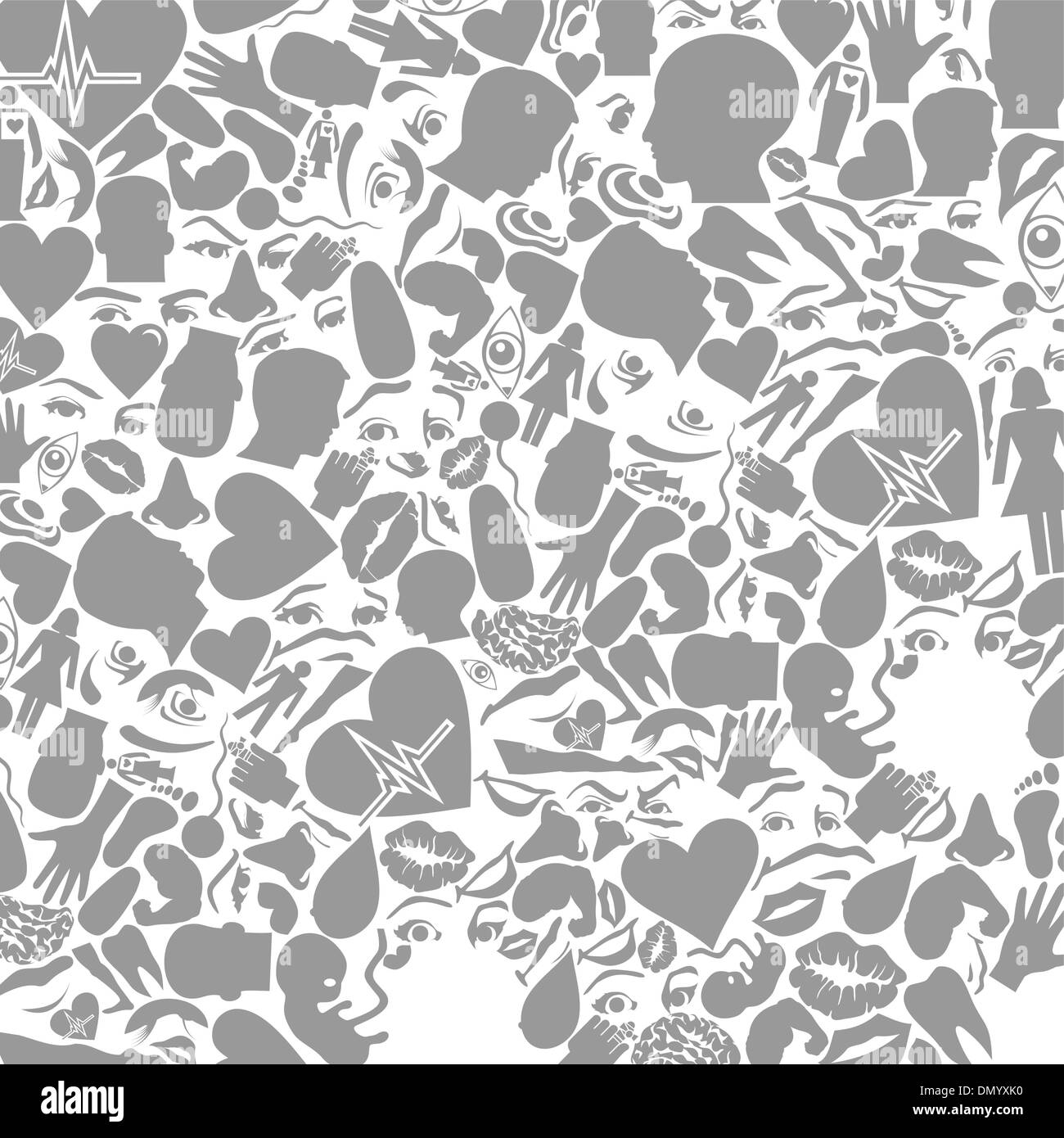 Background of a part of a body Stock Vector