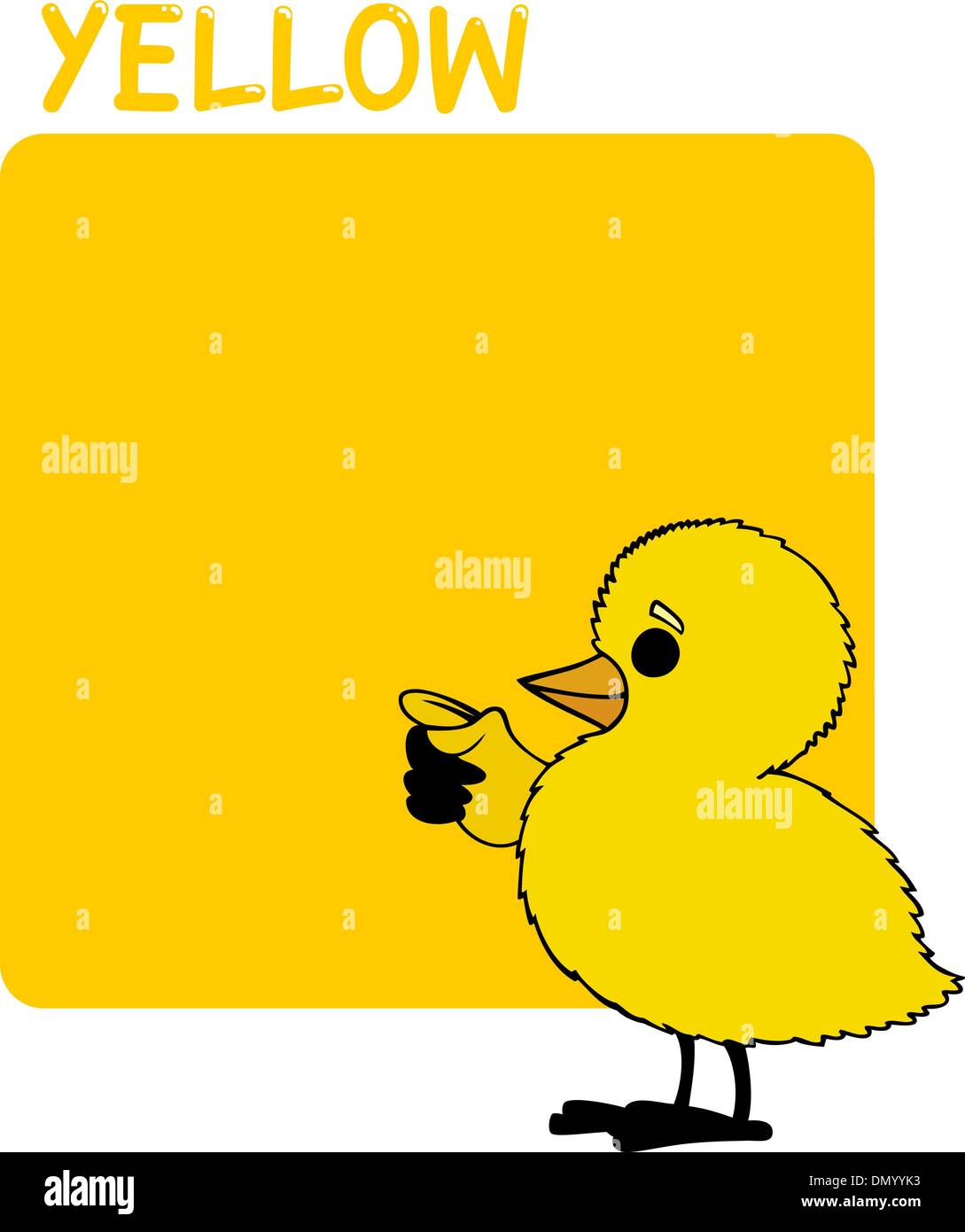 Color Yellow and Chick Cartoon Stock Vector Image & Art Alamy