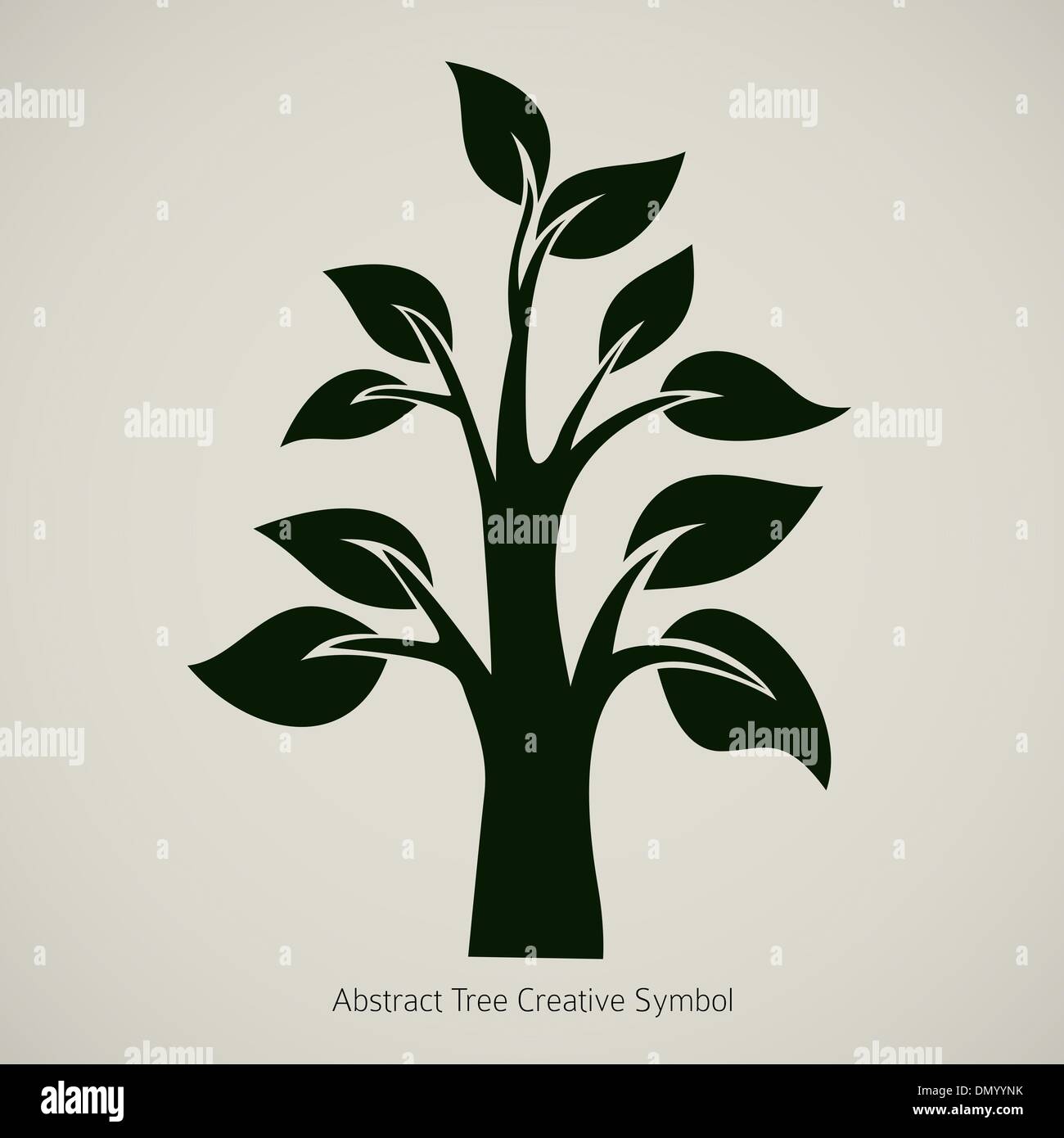 Abstract tree painting artwork Stock Vector Images - Alamy
