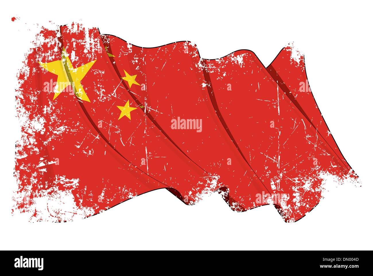 Grange Flag of China Stock Vector