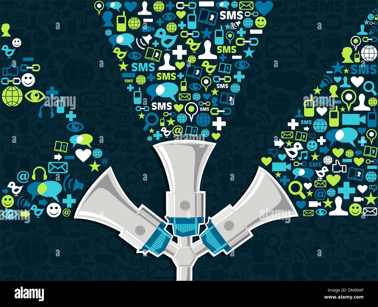 Social media Marketing concept Stock Vector Image & Art - Alamy
