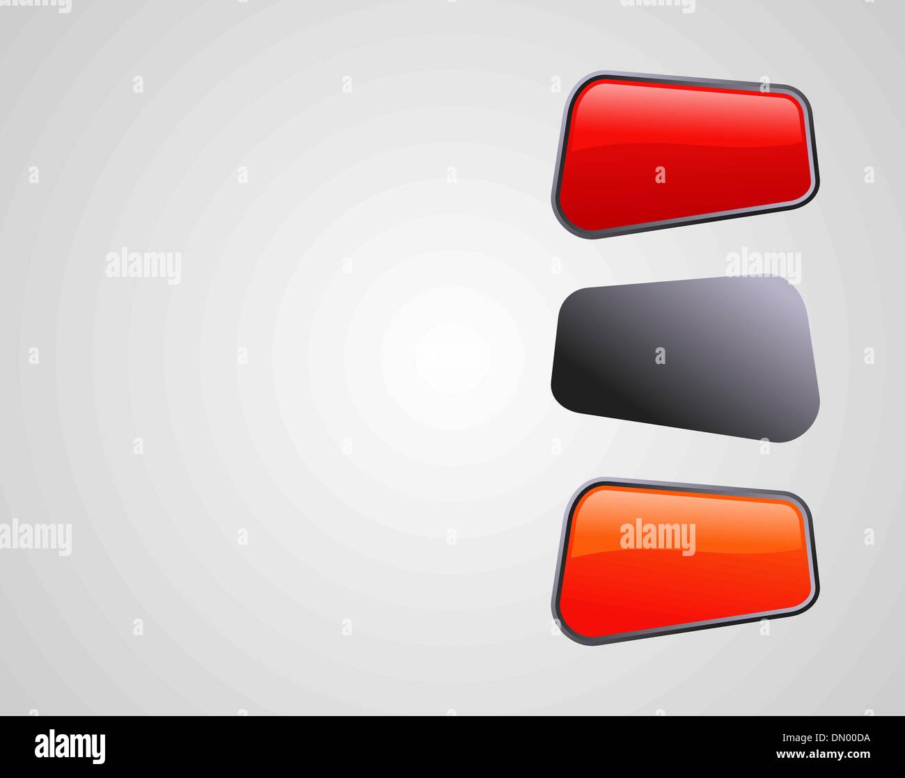 Glossy style marketing diagram presentation Stock Vector