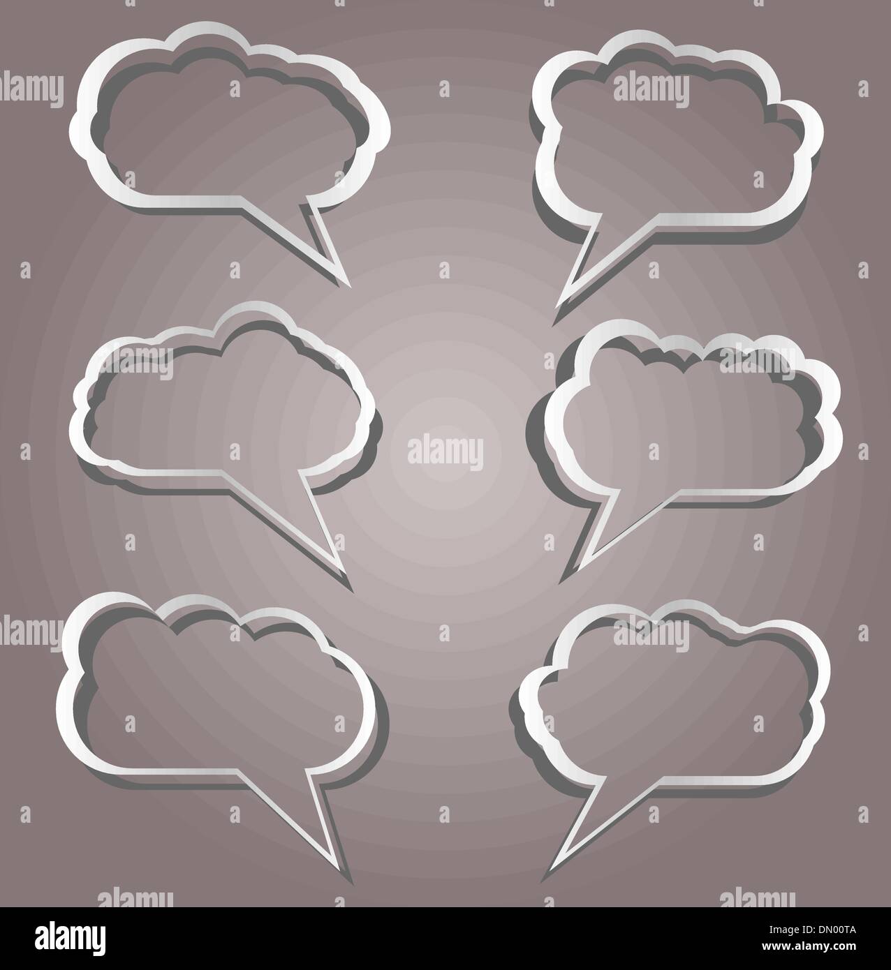 Speech bubbles vector set Stock Vector Image & Art - Alamy