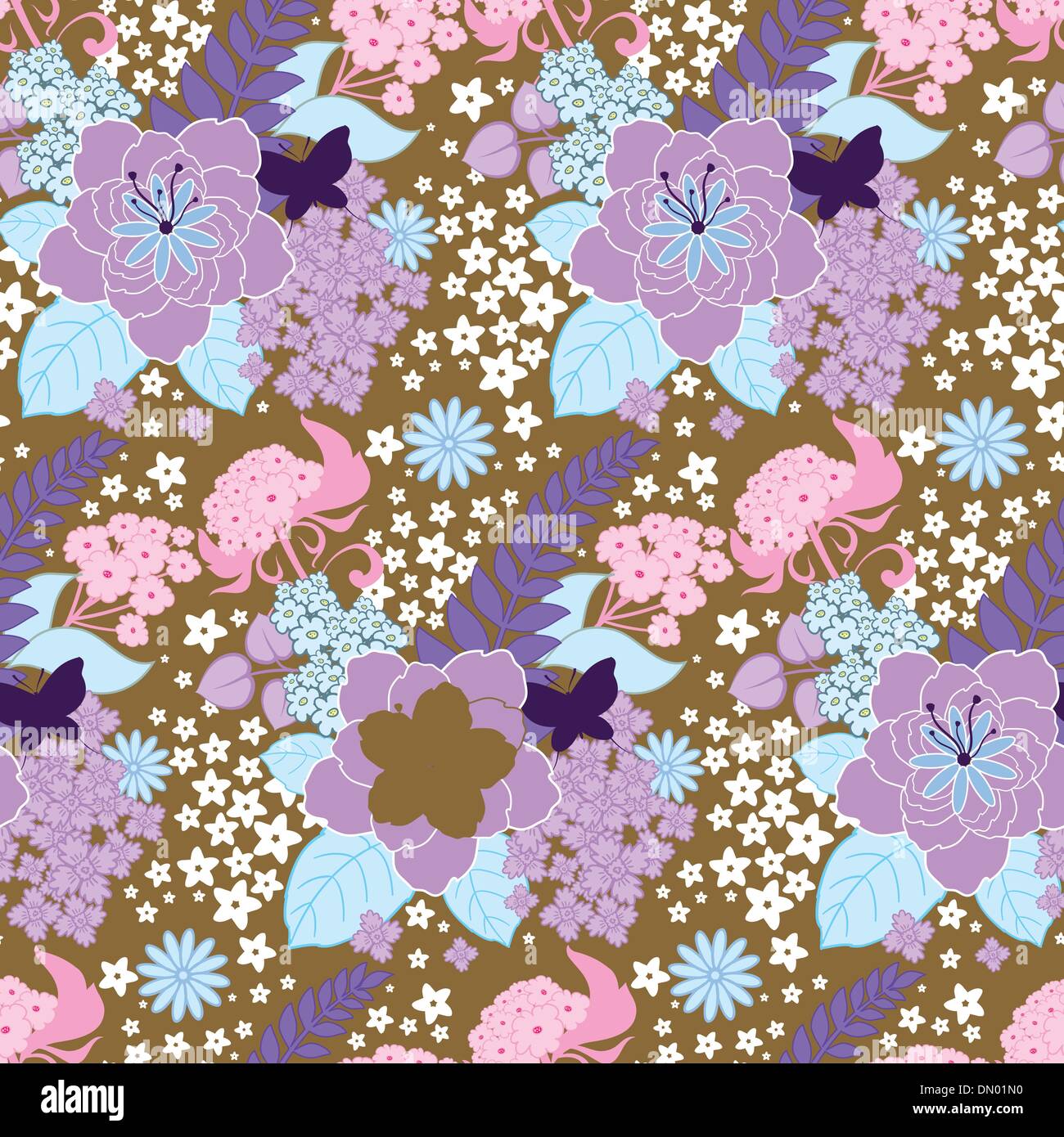 seamless floral background Stock Vector Image & Art - Alamy
