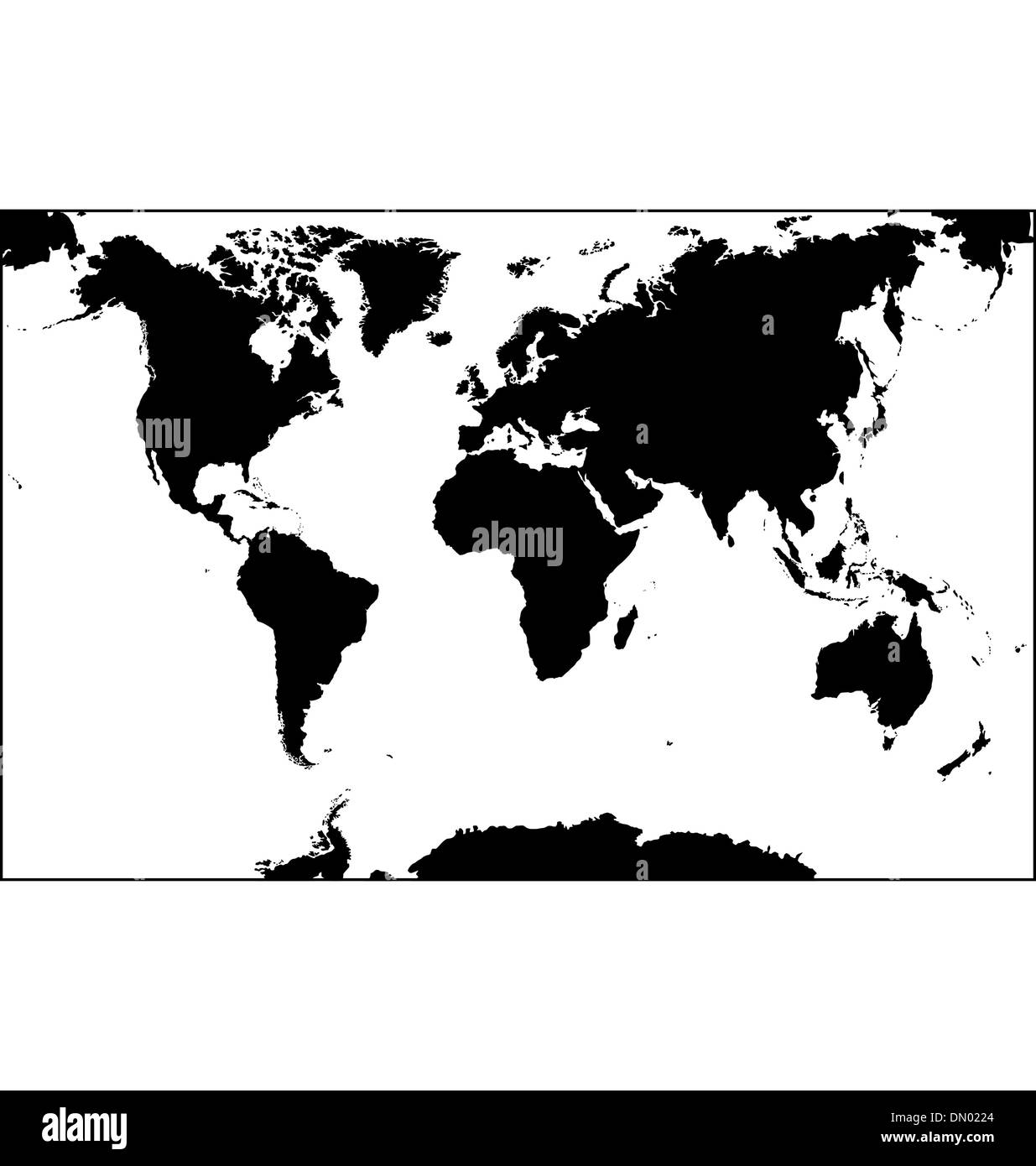 High detailed globe north hi res - Worldmap DN0224