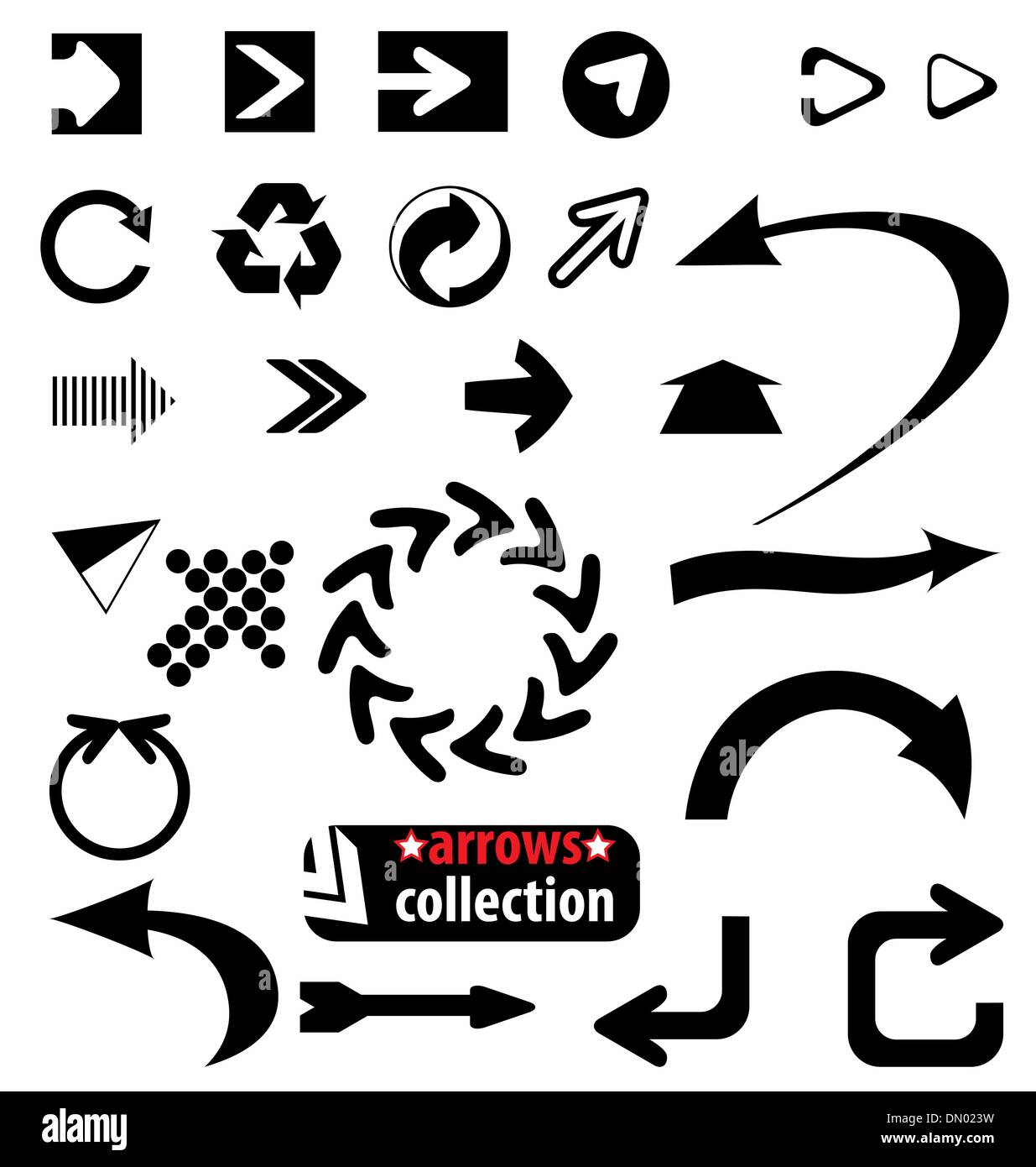 arrows set Stock Vector