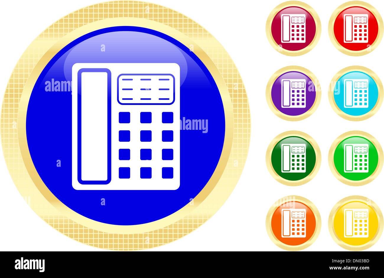 Icon of a telephone Stock Vector