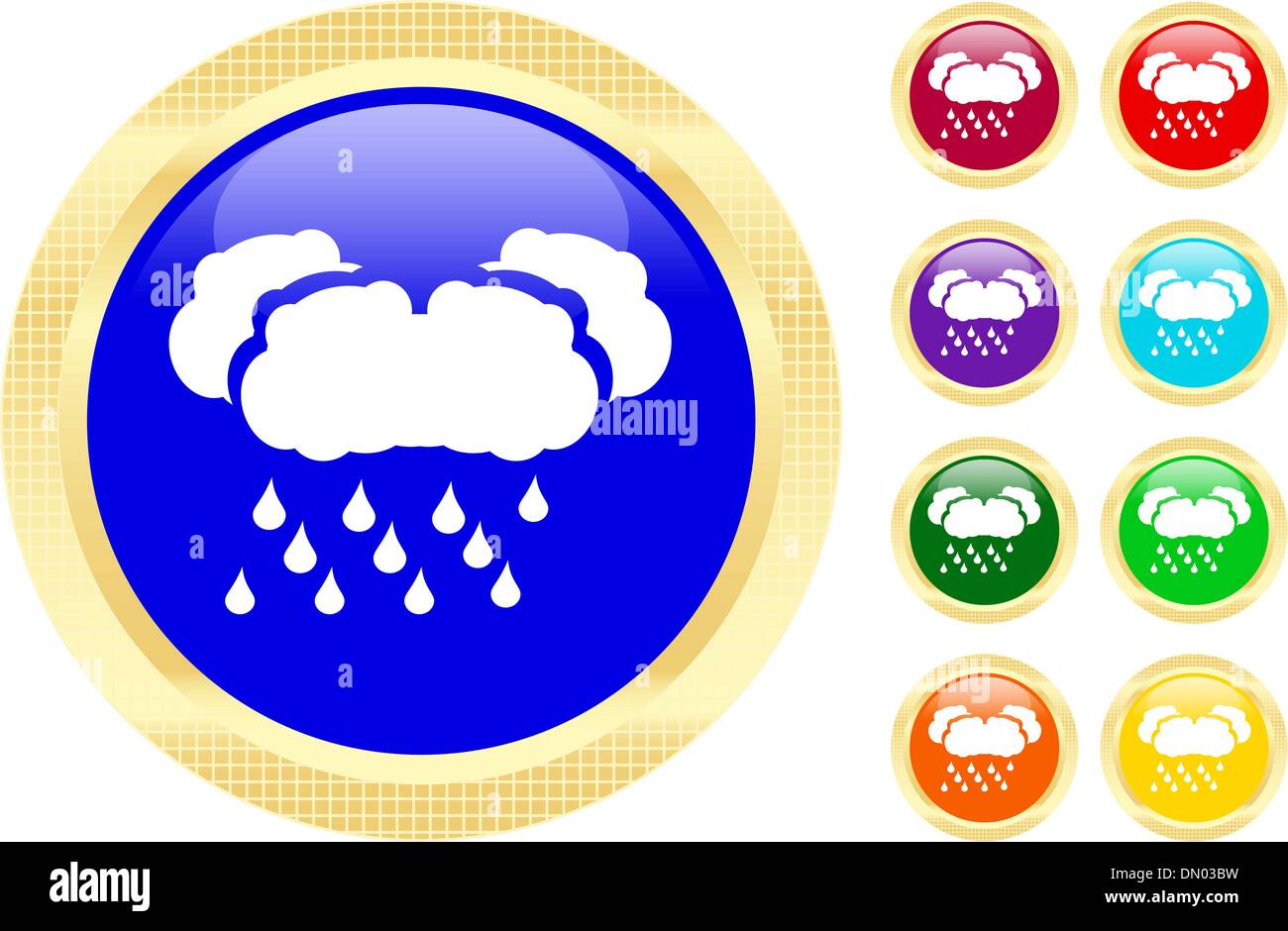 Icon of rain Stock Vector