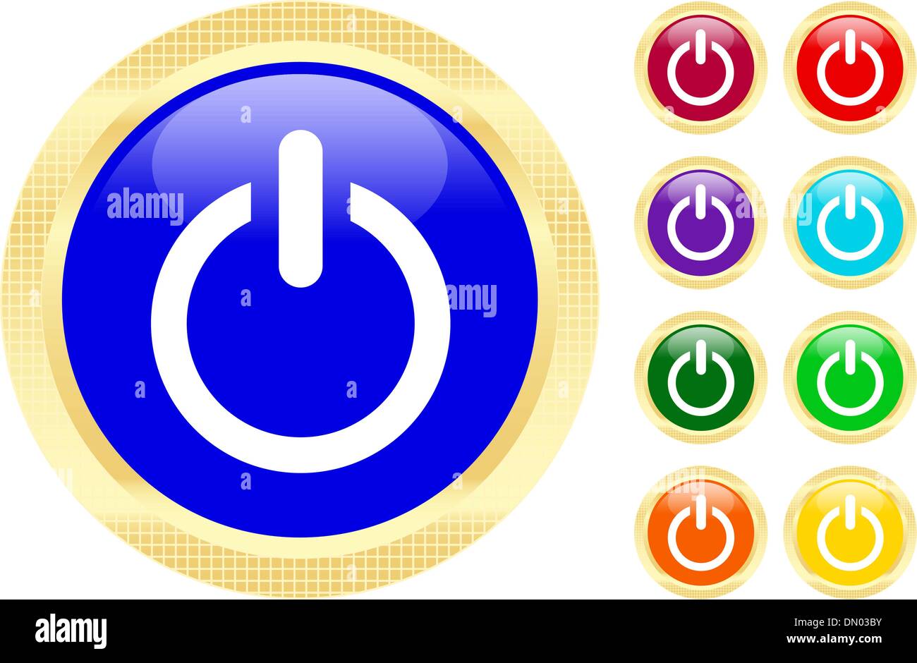 Power button Stock Vector