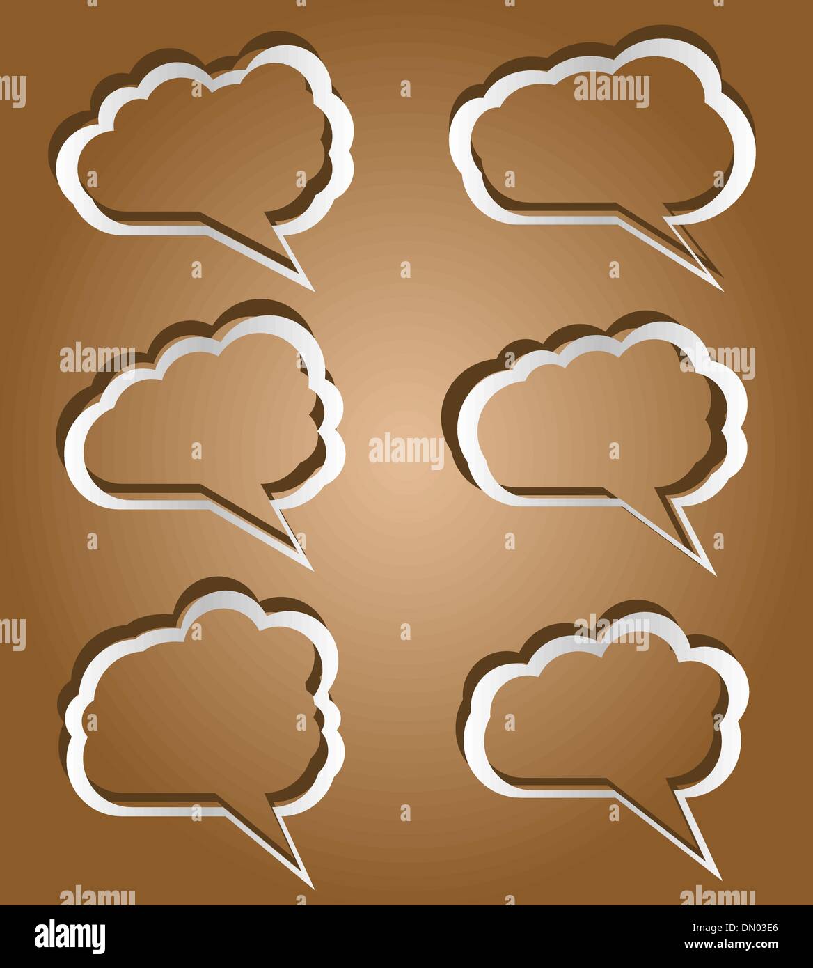 set of vector speech bubbles Stock Vector Image & Art - Alamy