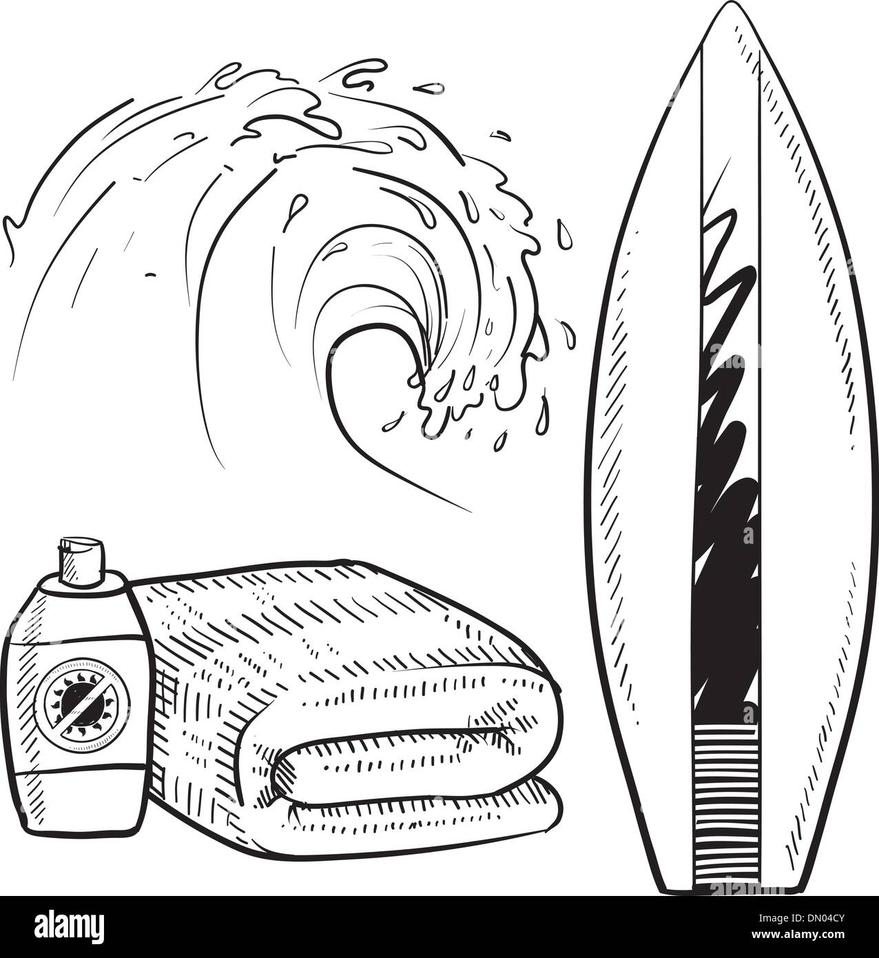 Surfing equipment vector Stock Vector Image & Art - Alamy