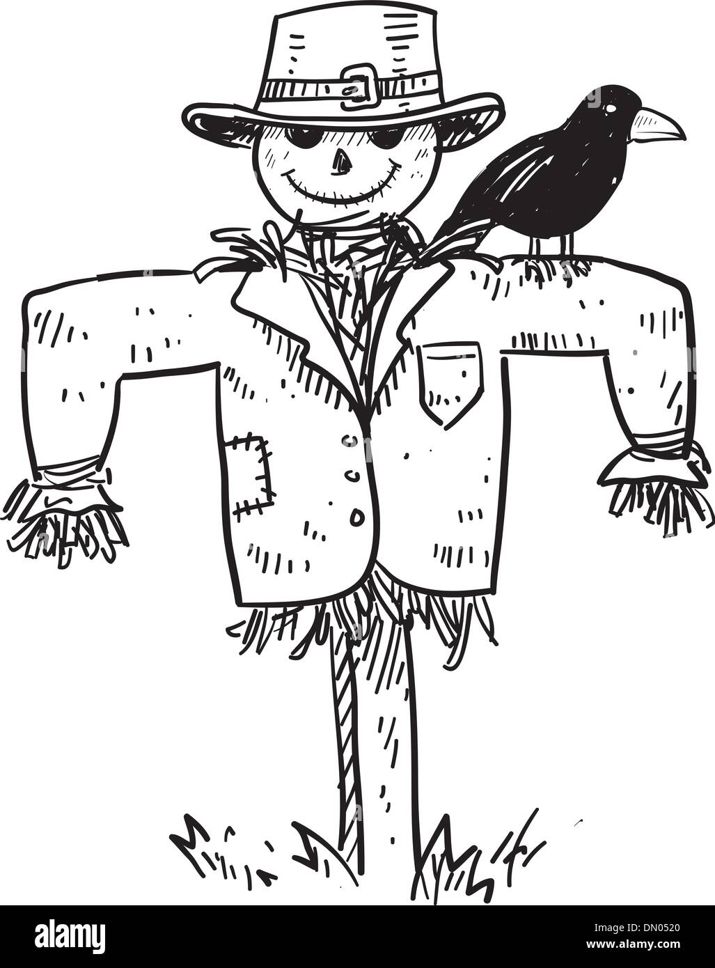 Scarecrow vector Stock Vector