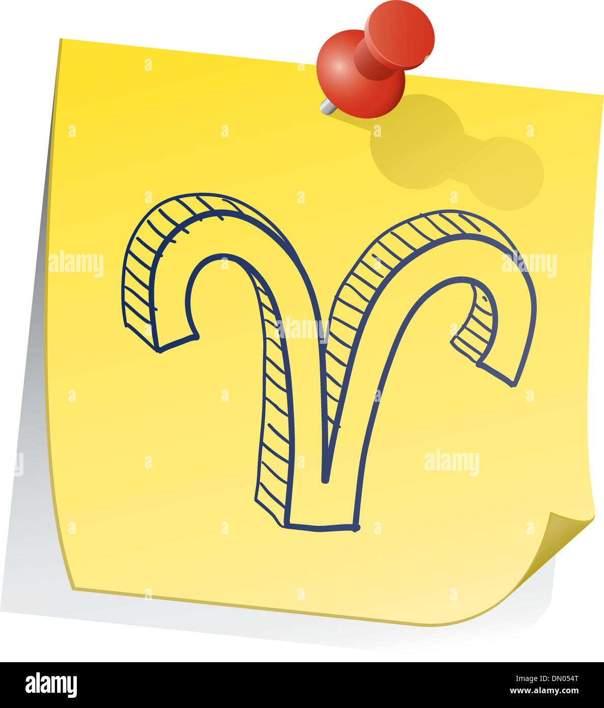 Zodiac Lamb Sticky Note Zodiac Lamb Sticky Note