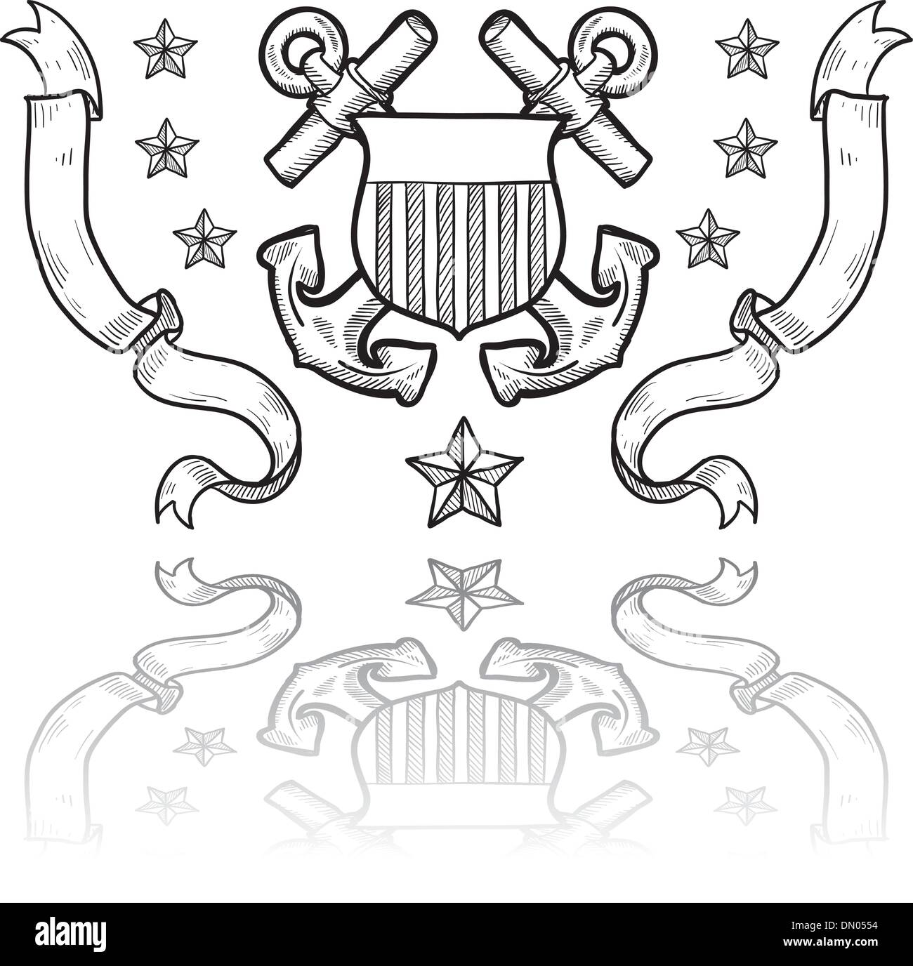 https://c8.alamy.com/comp/DN0554/us-coast-guard-insignia-vector-sketch-DN0554.jpg