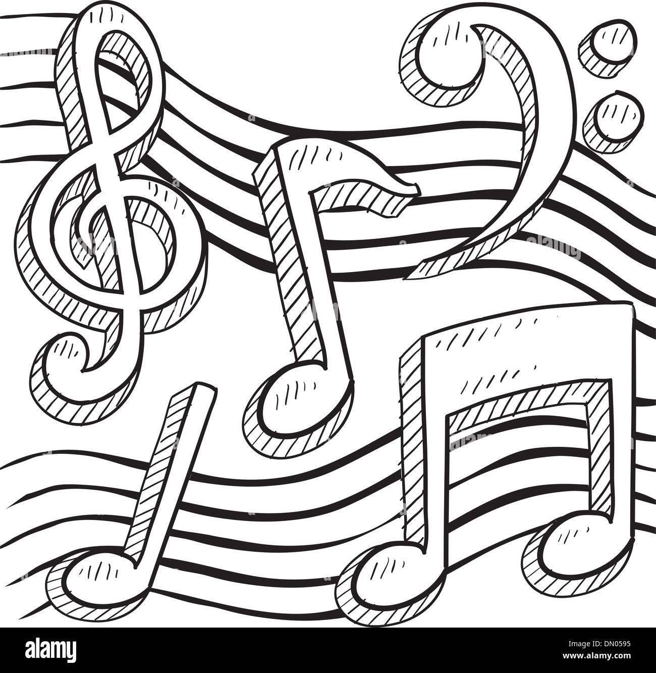 Music notes vector border or background Stock Vector Image & Art - Alamy