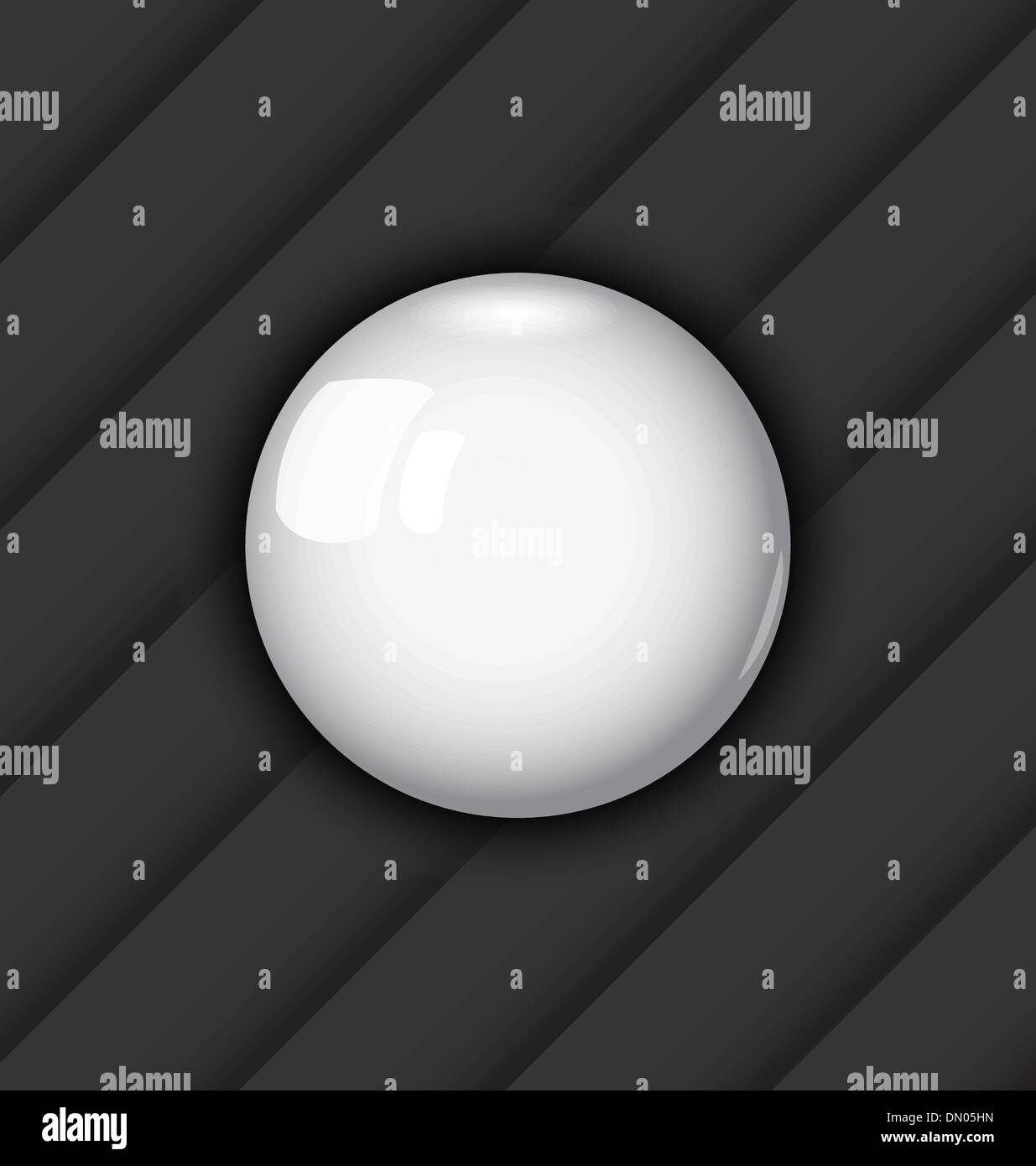 Glossy ball as vector speech bubble Stock Vector