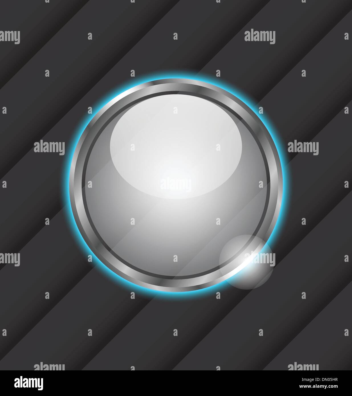 Glass ball as vector speech bubble Stock Vector