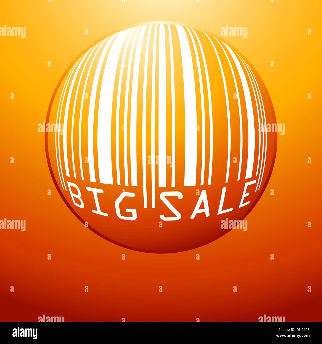 Big Sale bar codes all data is fictional. EPS 8 Stock Vector