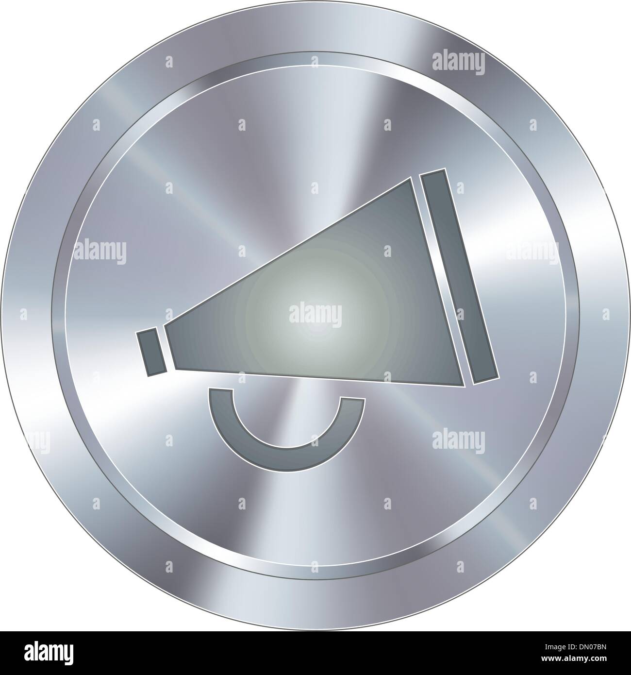 Megaphone industrial button Stock Vector Image & Art - Alamy