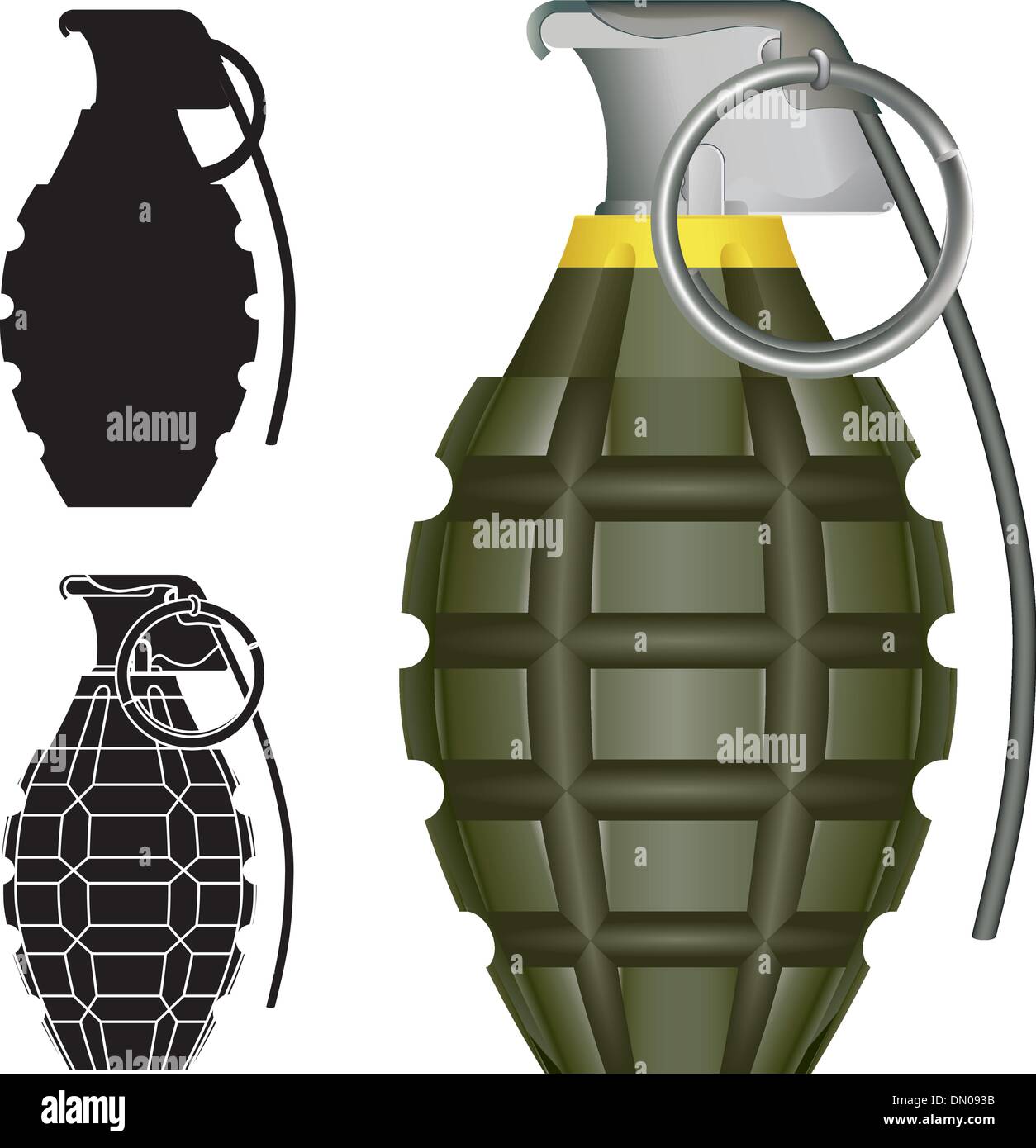 Pineapple grenade vector Stock Vector