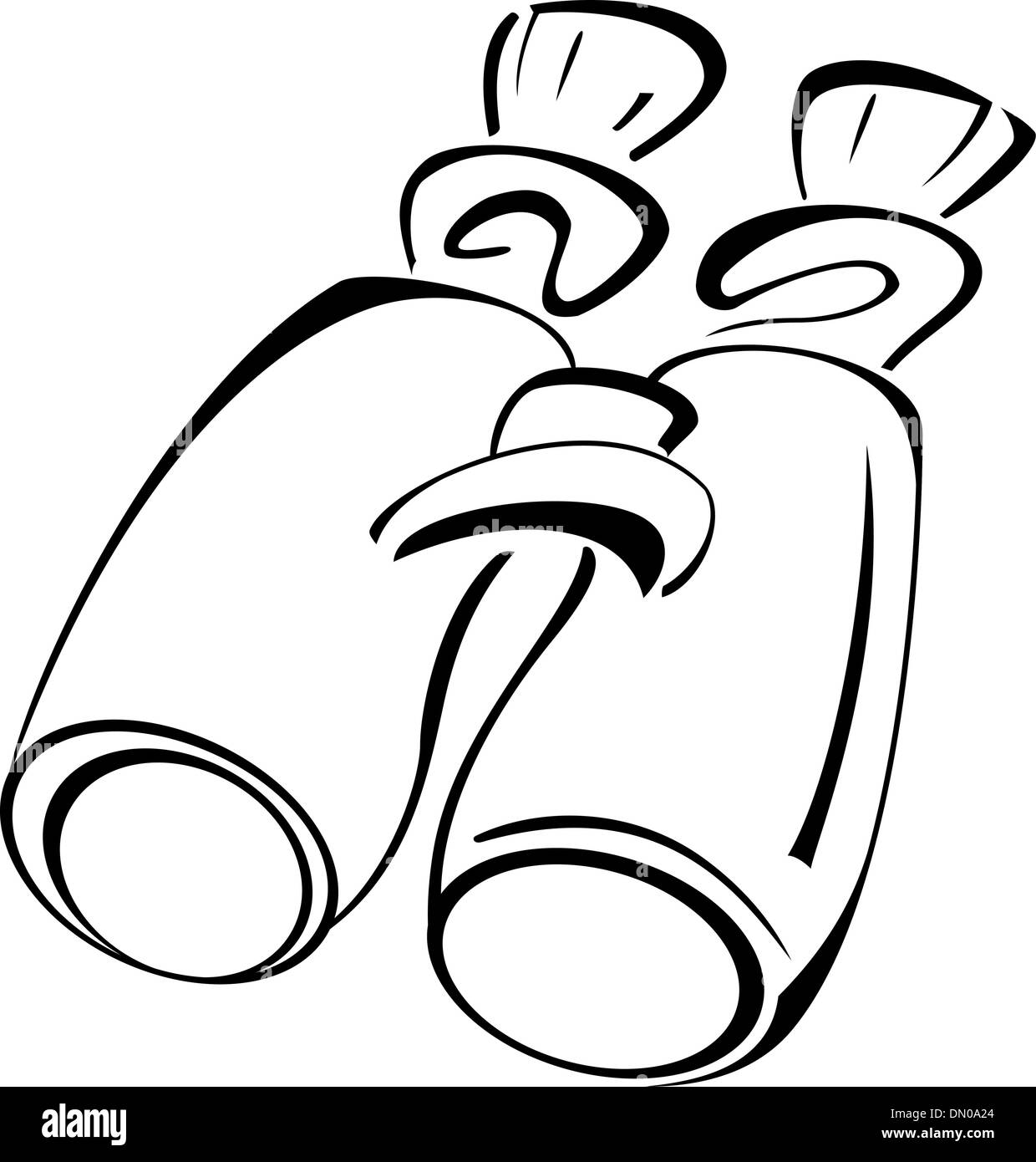 Binoculars Clipart Black And White