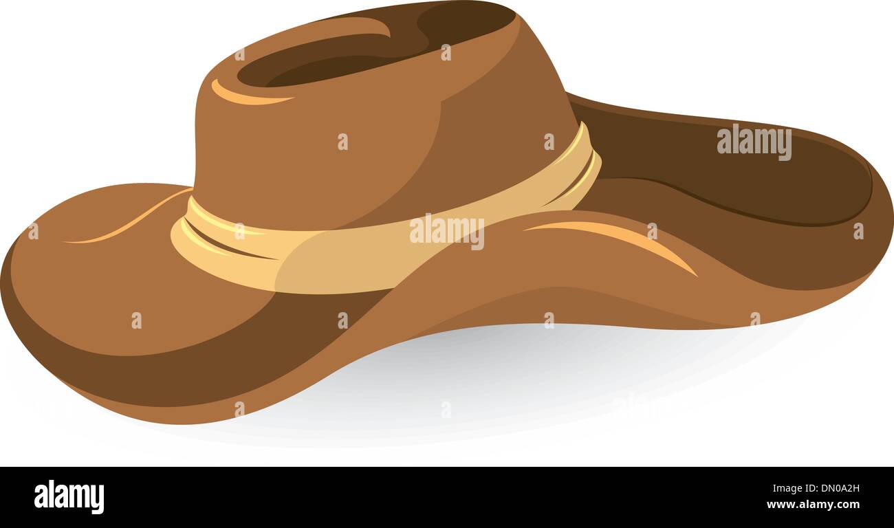 Brown cowboy hat Stock Vector Image &amp; Art - Alamy