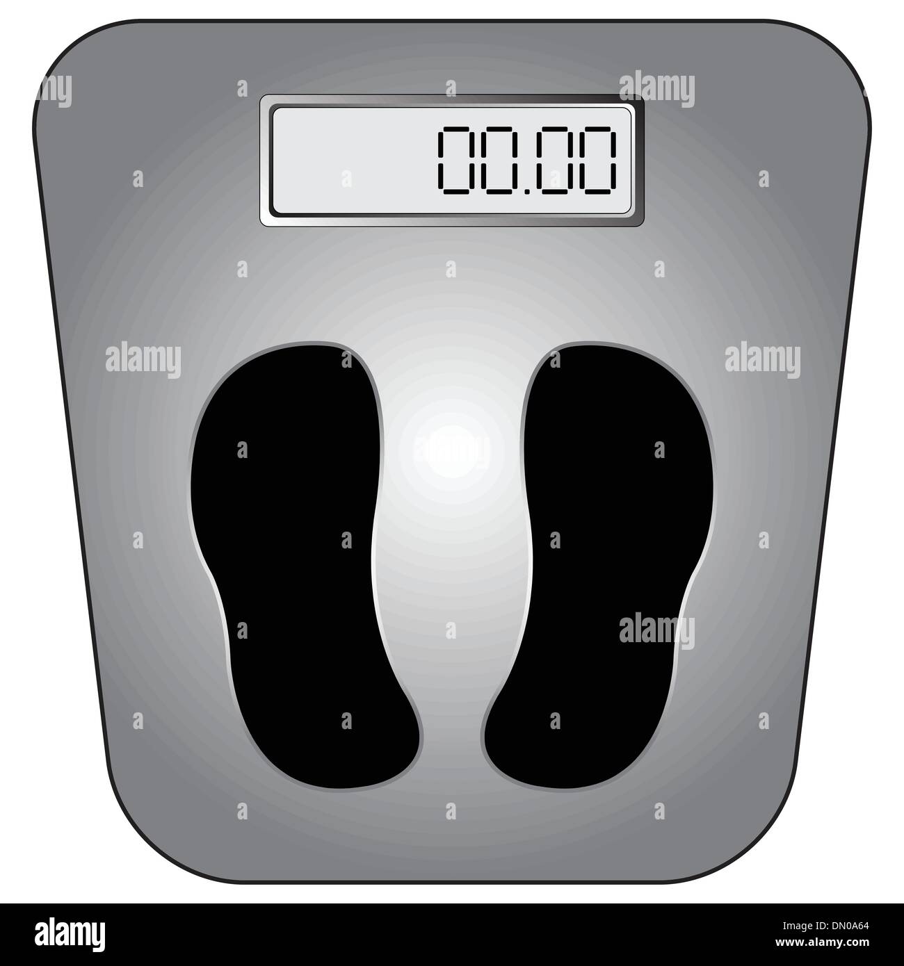 Pink bathroom weight scale icon isolated. Stock Vector