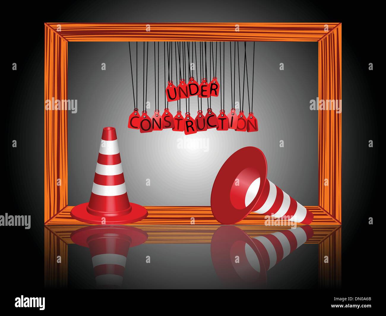 under construction cones Stock Vector Image & Art Alamy