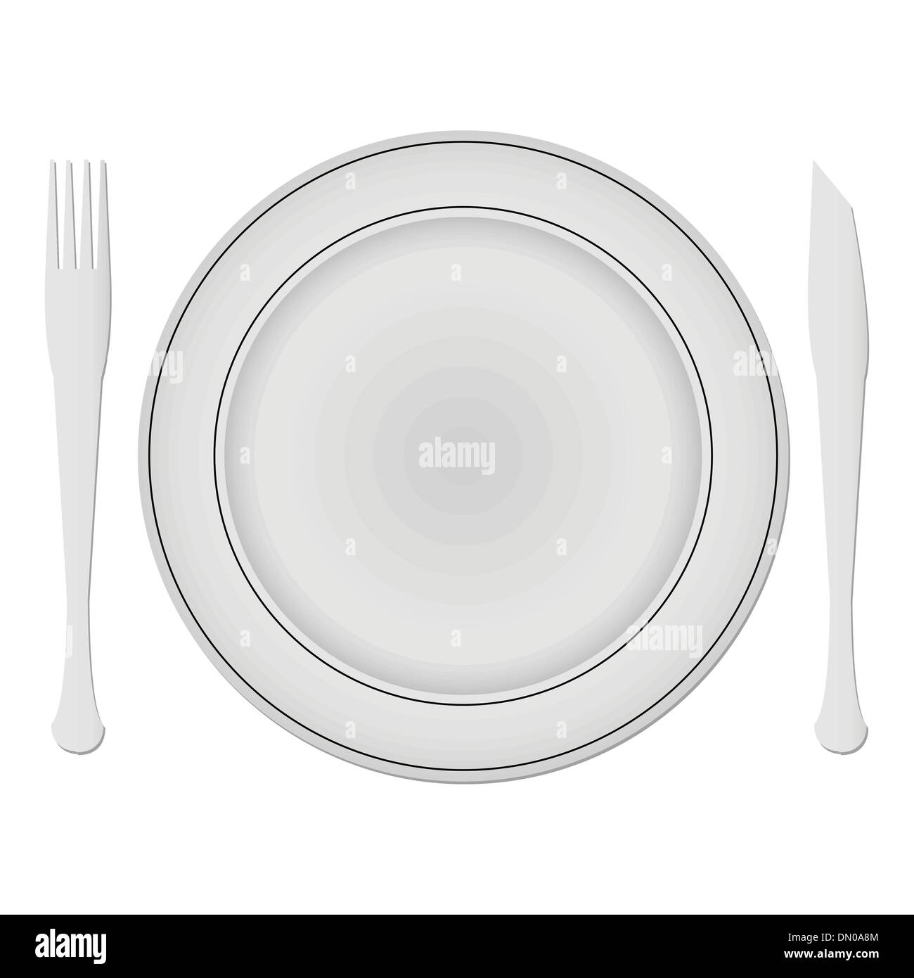 plate and dishes Stock Vector Image & Art Alamy