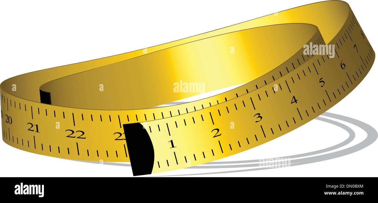 yellow measuring tape Stock Vector Image &amp; Art - Alamy