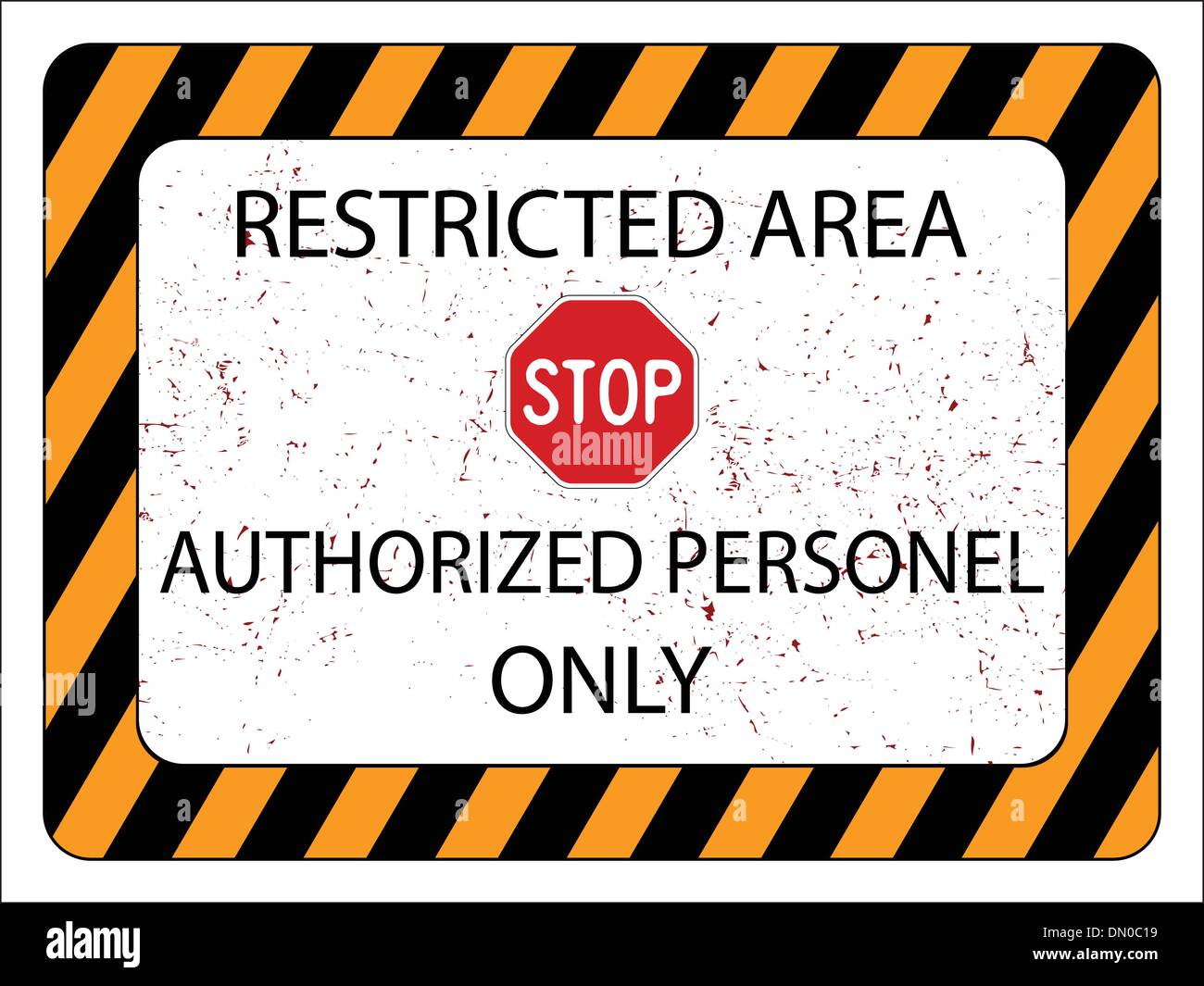 restricted area Stock Vector