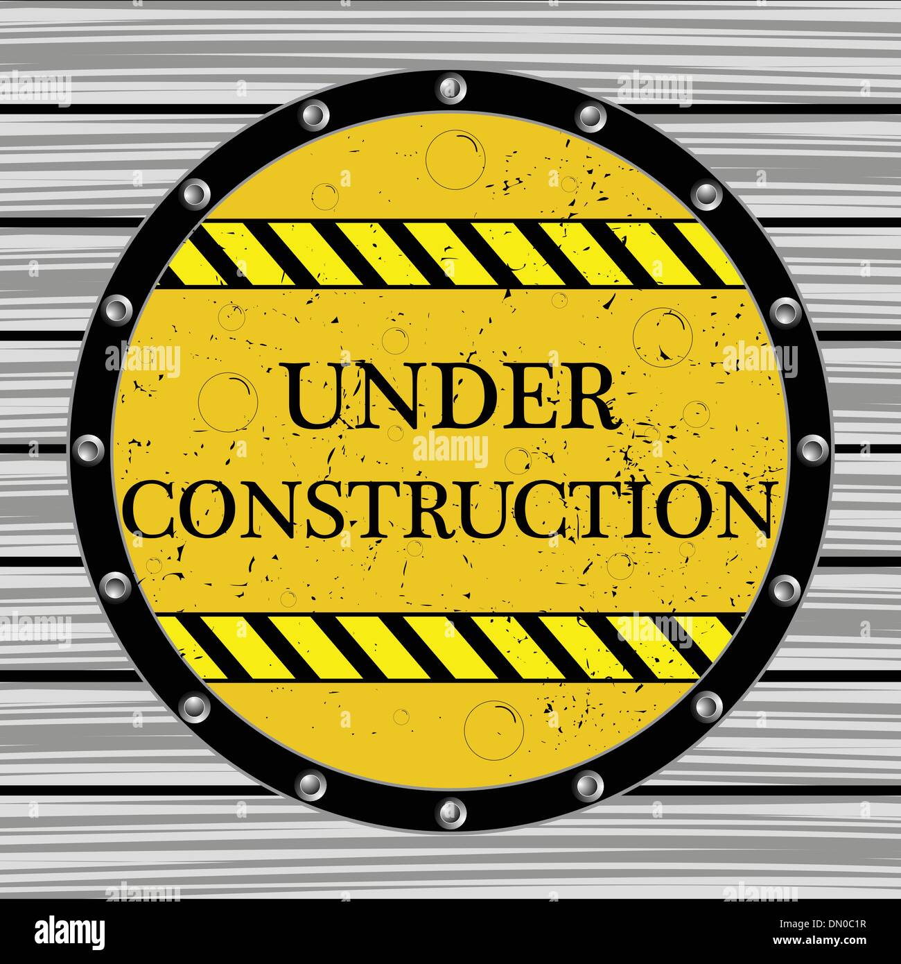 under construction window Stock Vector