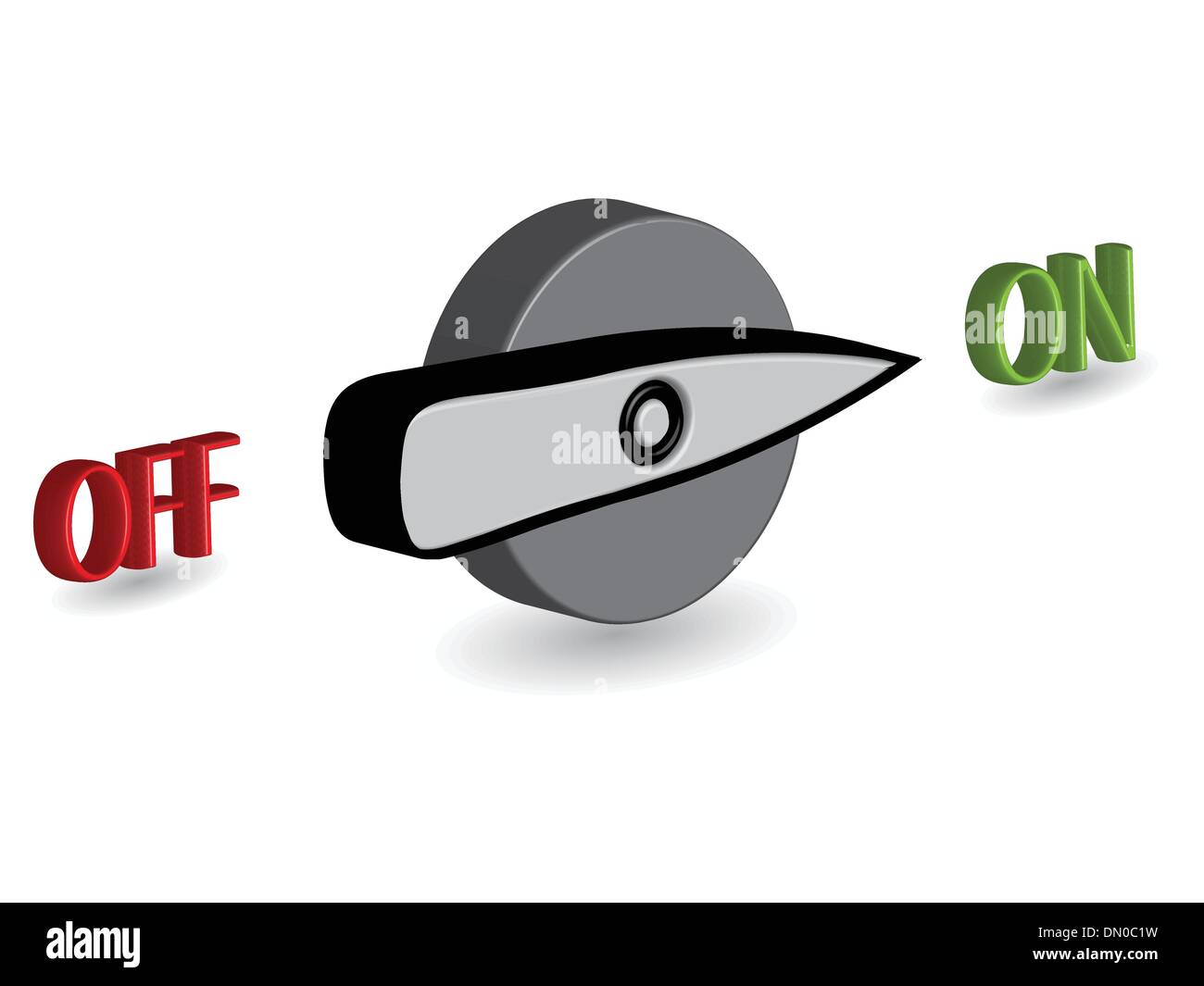 3d on off switch Stock Vector Image & Art - Alamy