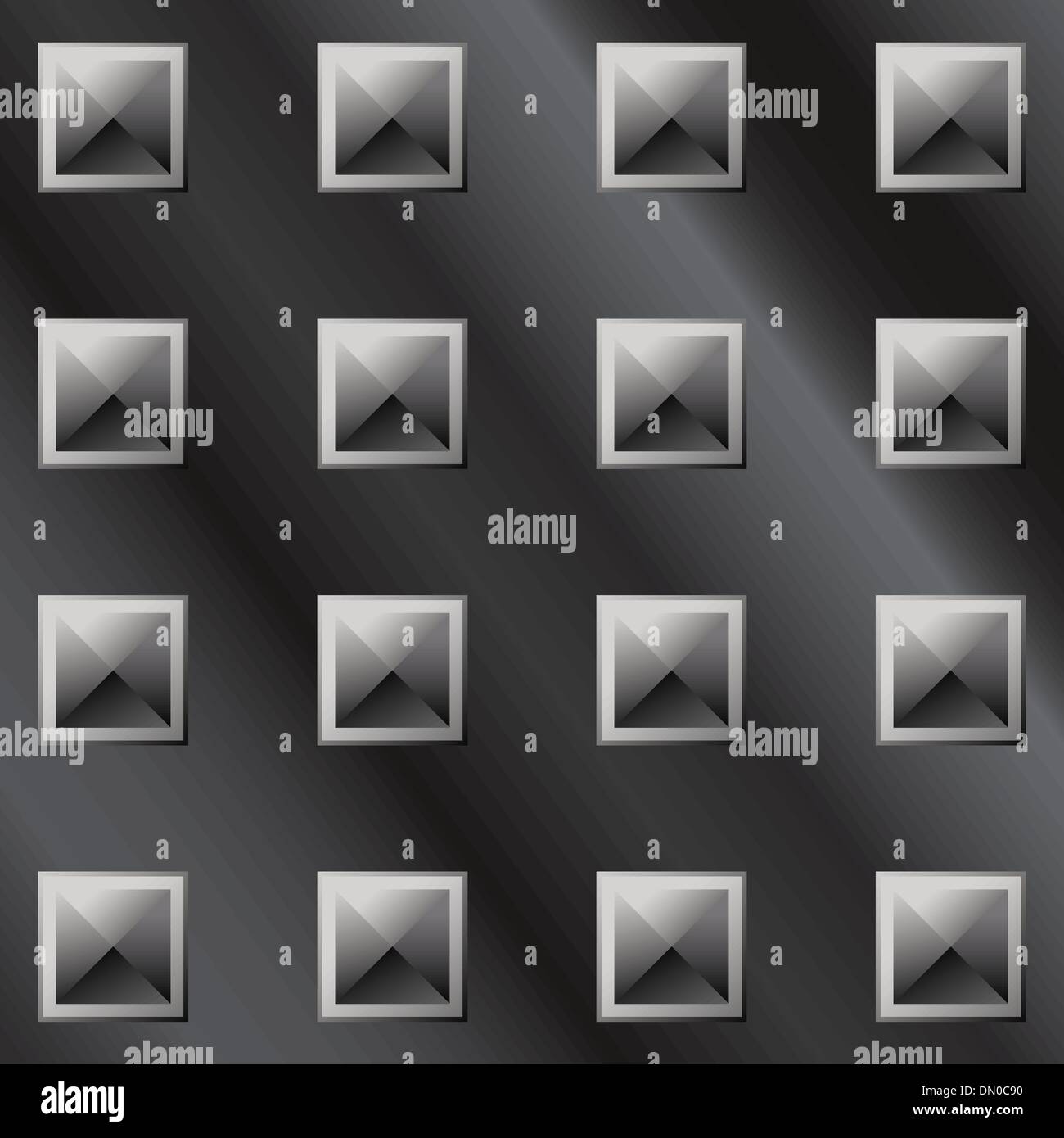 Seamless metal stud background Stock Vector