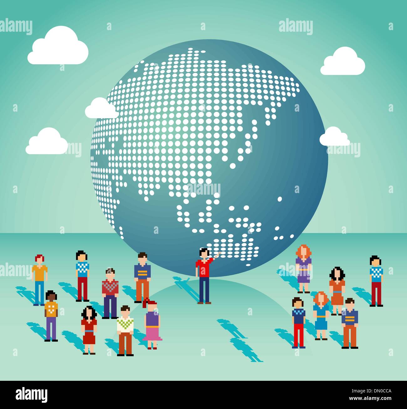 Global technology background in Stock Vector Images Alamy