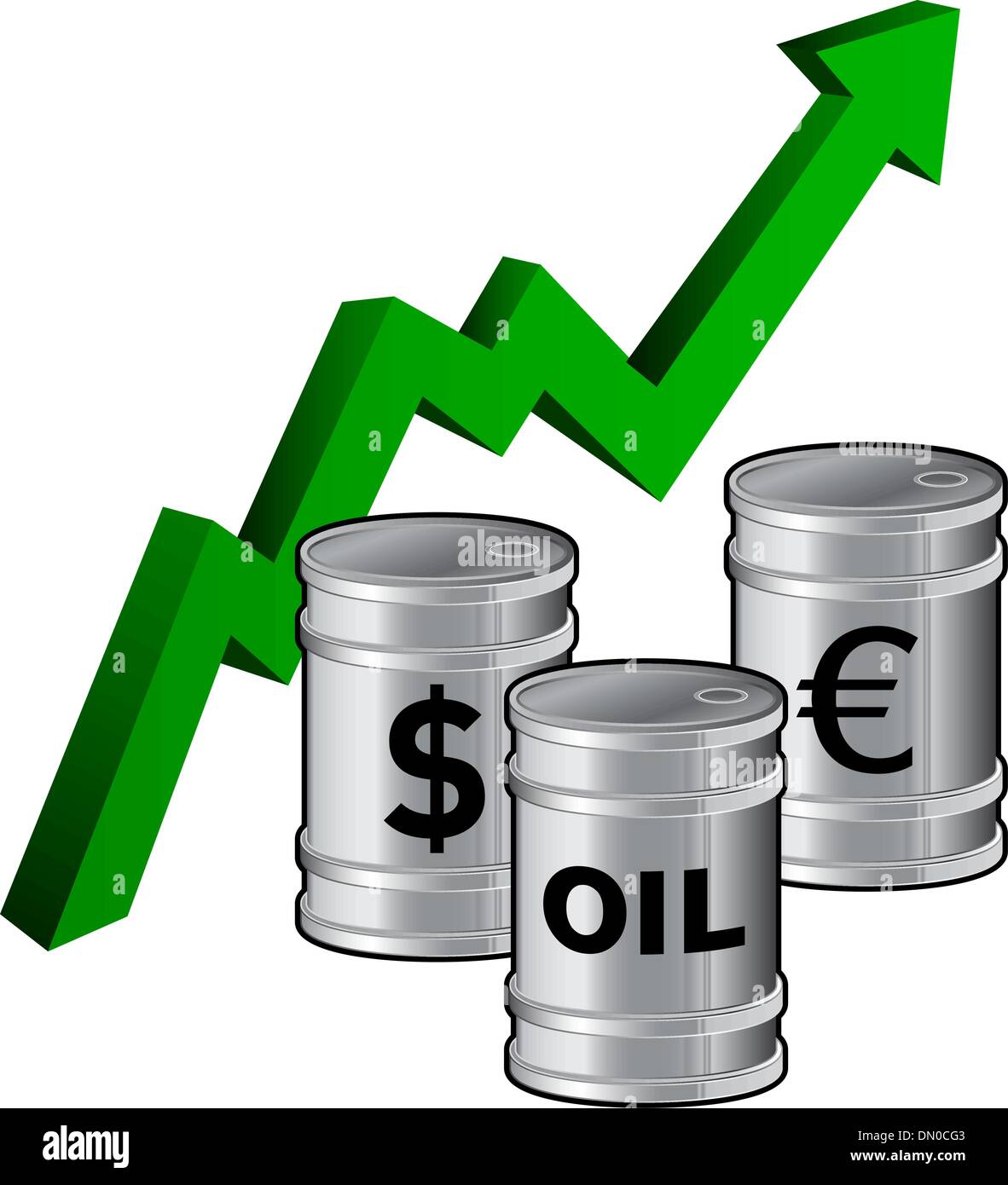 Oil prices rising vector Stock Vector