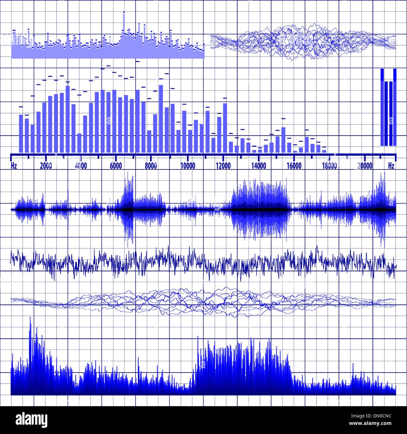 Sound waves set. Music background. EPS 8 Stock Vector Image & Art - Alamy