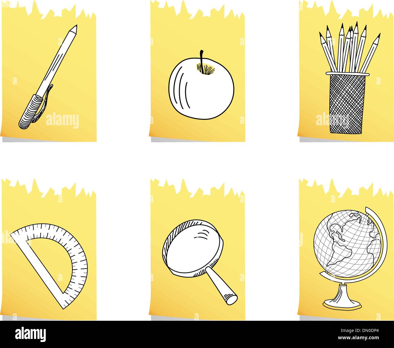 Set of school icon Stock Vector Image & Art - Alamy