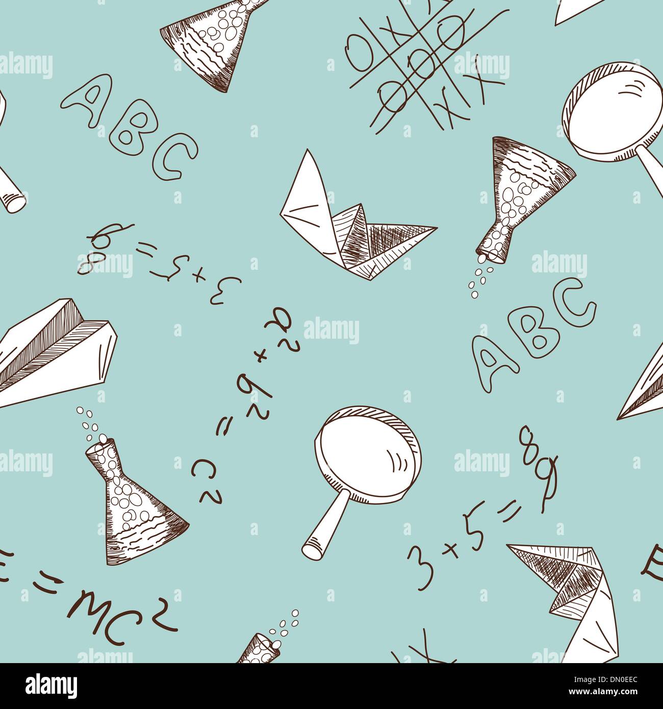 school seamless Stock Vector