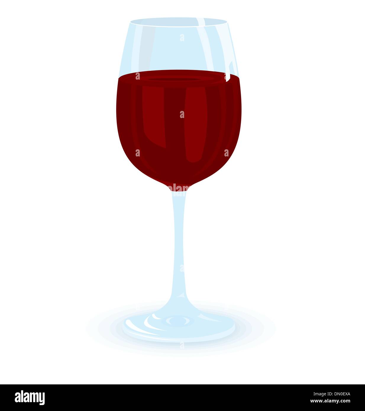 Glass of red wine vector illustration Stock Vector Image & Art Alamy