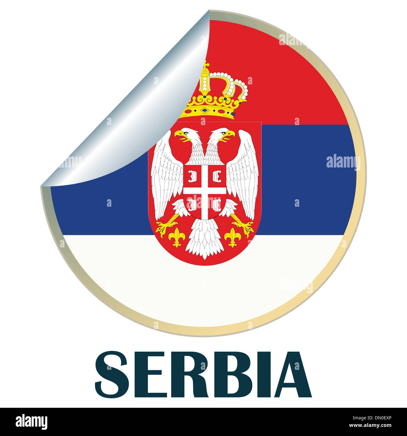 Flag of the serbia Stock Vector Images Alamy